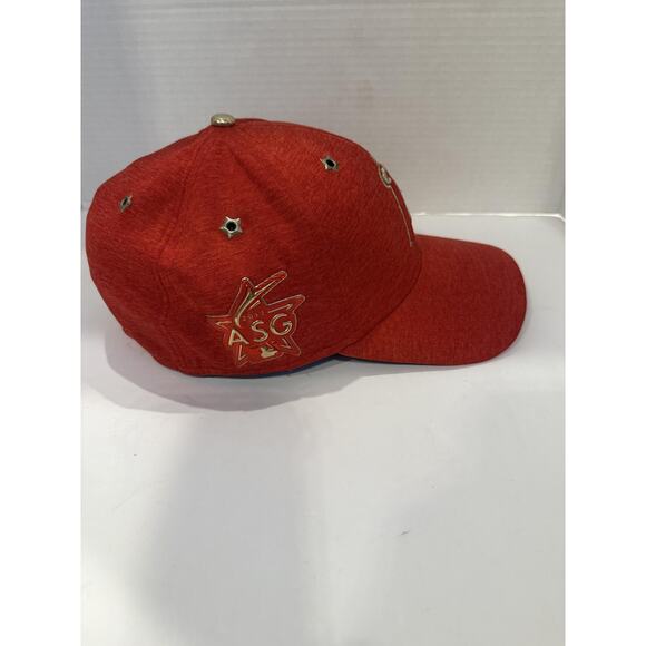Los Angeles Angels Hat Cap Fitted Mens Large Red MLB Baseball All Star New Era - Picture 5 of 10